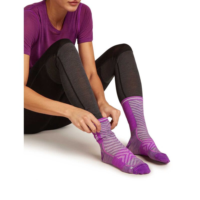 Icebreaker W Merino Blend Run+ Ultralight Crew Fusion Dye image number 1